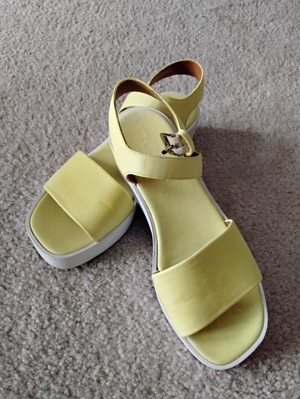 Clergerie Yellow Platform Sandal